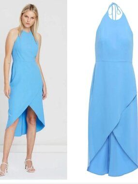 Alicie + Olivia Kristy Halter Neck High/Low Dress size 0